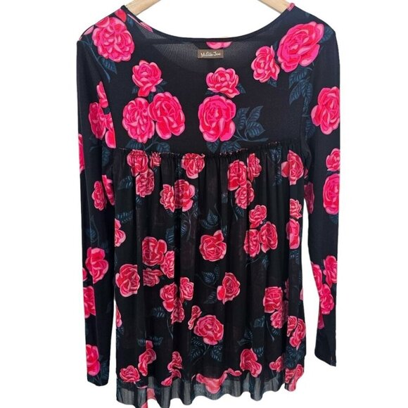Matilda Jane Womens XS Moments with you Winter Blooms Top - Picture 4 of 10